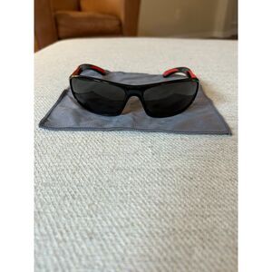 Men's Bolle Swift Y2K Sunglasses - Black and Red - Wrap-Around